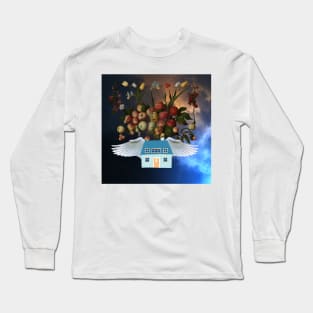 Flying Fruit Home 2 | Apples | Pears | Peaches | Funny Long Sleeve T-Shirt